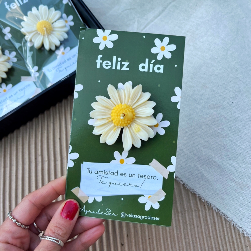 Vela MARGARITA feliz día